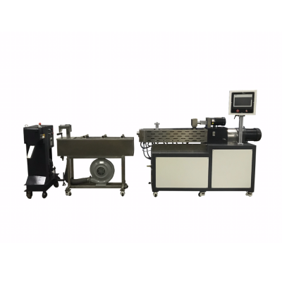 Laboratory Plastic extruder with granulators