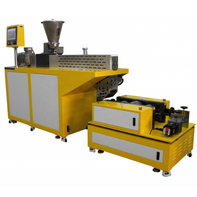 Plastic Sheet Making Machine Double Screw Extruder Stretch Film With PLC Control