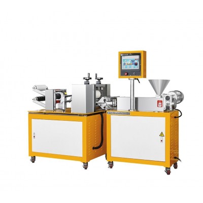 lab cast film machine with calendering tester