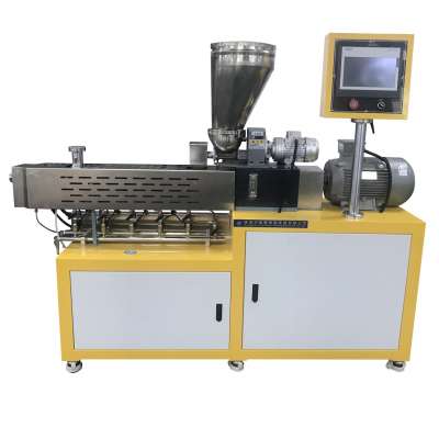 Small Lab Scale Twin Screw Plastic Extruder for Granules Masterbatch Compounding Extrusion Line